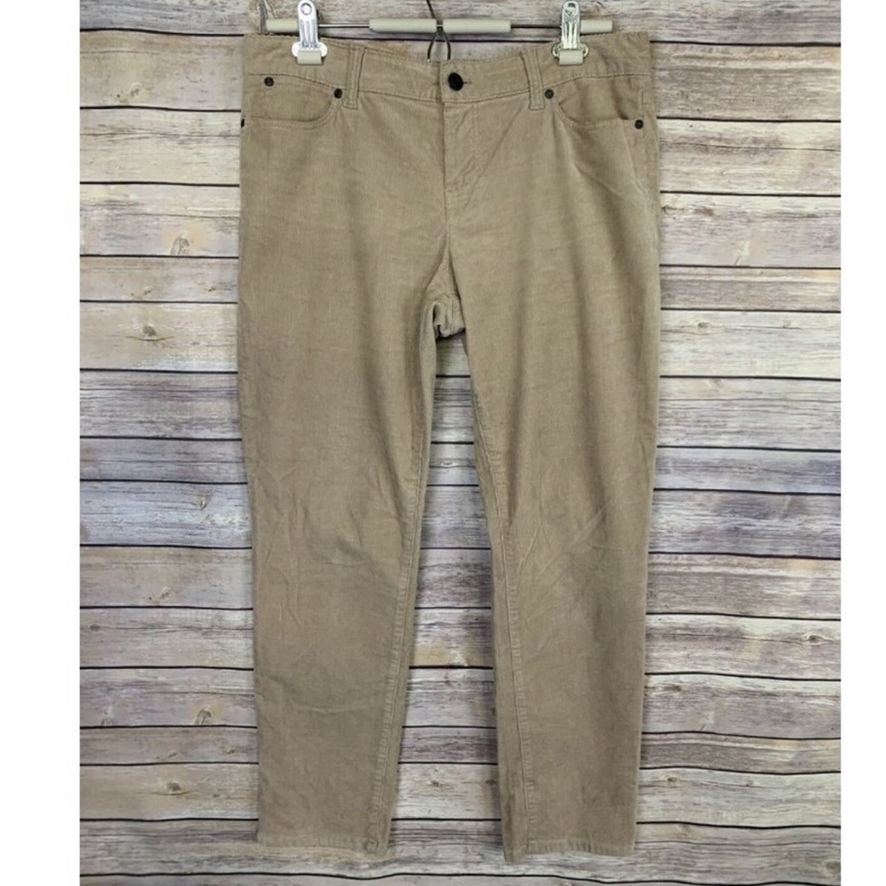 Talbots Womens 10P Signature Straight Leg Corduroy Pants Flat Front